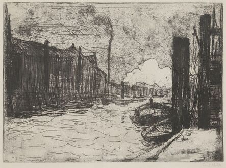 Emil Nolde, ‘"Hamburg, Freihafen (Hamburg Harbor)"’, 1910