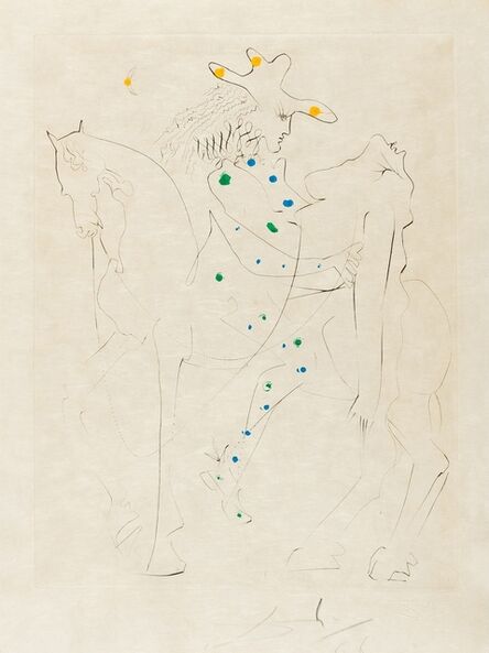 Salvador Dalí, ‘Le Cheval de Picasso, from Petits nus Ronsard (not in Field; see M&L 249)’, 1968