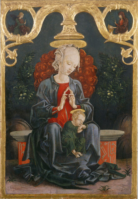 Cosmè Tura, ‘Madonna and Child in a Garden’, ca. 1460/1470