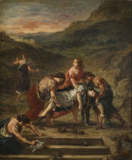 Eugène Delacroix, ‘St Stephen borne away by his Disciples’, 1862