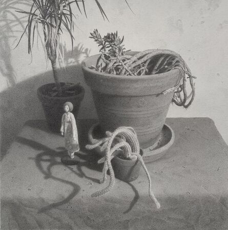 Lewis Chamberlain, ‘Lady with house plants’, 2021