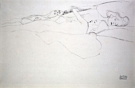 Gustav Klimt, ‘Study for "Water Serpents II" [Fünfundzwanzig Handzeichnungen]’, 1919