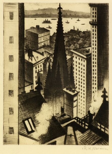 Christopher Richard Wynne Nevinson, ‘The Temples of New York’, 1919