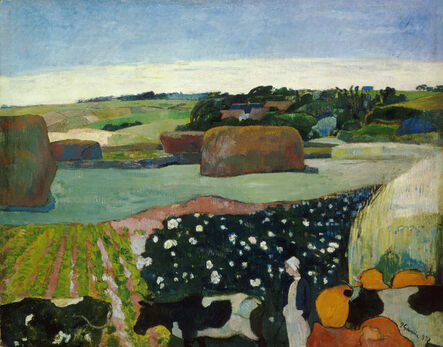 Paul Gauguin, ‘Haystacks in Brittany’, 1890