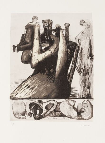 Henry Moore, ‘Mother and Child Shell (Cramer 432)’, 1978