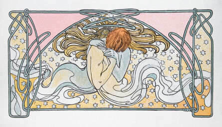 Alphonse Mucha, ‘Kissing Mermaids, 24’, 1982