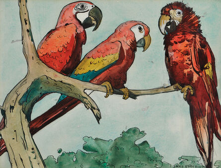 Jane Peterson, ‘Three Parrots’