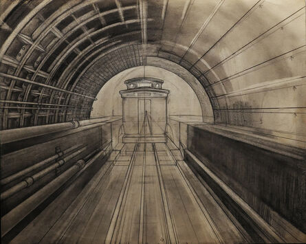 Renaldo Kuhler, ‘The Oriental, Eastbound Tube Cable Car in Tunnel’, ca. 1960