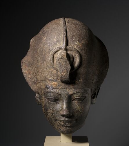 Egypt, New Kingdom, Dynasty 18, reign of Amenhotep III, ‘Head of Amenhotep III Wearing the Blue Crown’, c. 1391-1353 BC