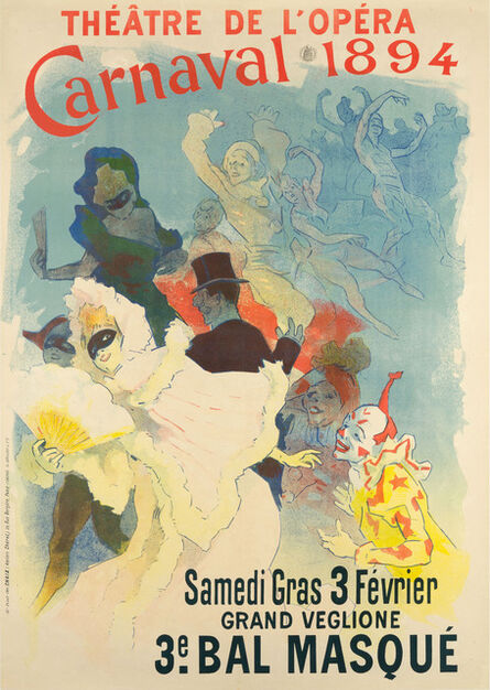 Jules Chéret, ‘THÉÂTRE DE L’OPÉRA – CARNAVAL 1894’, 1894