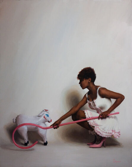 SJ Fuerst, ‘Little Bo Peep and her inflatable sheep’