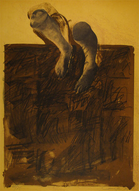 Rafael Canogar, ‘ El caminante’, 1975