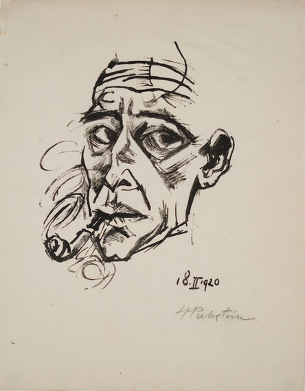 Max Pechstein, ‘Selbstportrait (self portrait)’, 1920