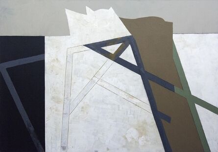 Otto Rogers, ‘Landscape Geometry - intimate, abstract, cubist, landscape, acrylic on canvas’, 2014