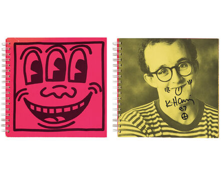 Keith Haring, ‘"Self Portrait", Signed/Doodle, Tony Shafrazi Exhibition Catalogue First Edition (1982), Signed/Dated (1987) with Doodle, UNIQUE’, 1987