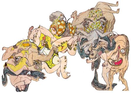 Howie Tsui 徐浩恩, ‘Of Shunga & Monsters (Composite 1)  魔兽春宫图（合一）’, 2015