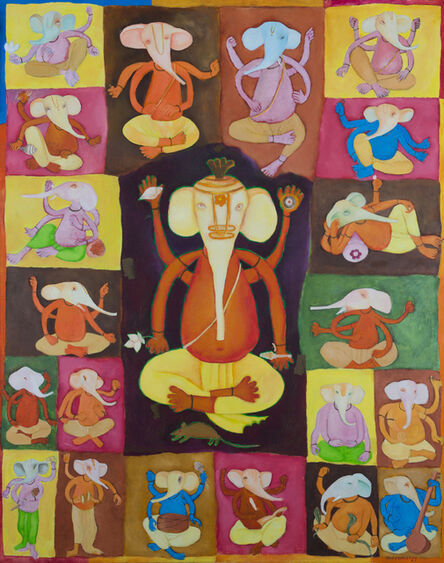 Subhaprasanna Bhattacharjee, ‘Ganesh's 21’, 1989