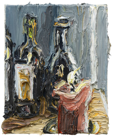 Christopher Lehmpfuhl, ‘Stillleben Mit Kerze Und Flaschen’, 2020