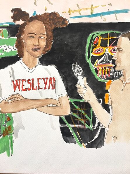 Manuel Santelices, ‘Basquiat gives an interview’, 2018