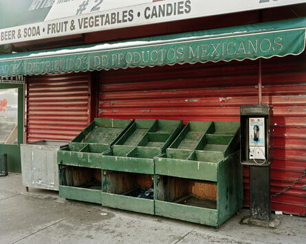 Will Steacy, ‘Empty Vegetable Stand On Valentine’s Day, looking east from 3rd Ave & 110th, NYC’, 2010