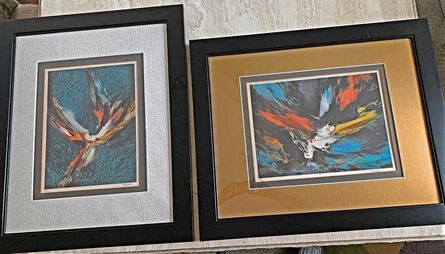 Leonardo Nierman, ‘"Fire" and "Water" - 2 Lithographs’, Unknown