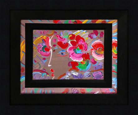 Peter Max, ‘PROFILE WITH FLOWERS’, 1990
