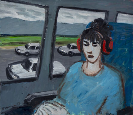 Olga Kundina, ‘Self portrait on the bus’, 2017