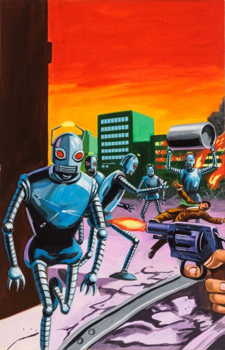 ‘Untitled (Robots attacking city)’, c. 1960-75