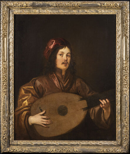 Peter Lely, ‘ A young man playing an eleven-course lute’, ca. late 1640s