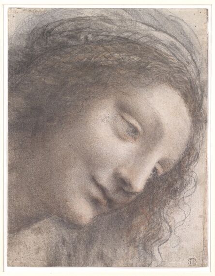 Leonardo da Vinci, ‘The Head of the Virgin in Three-Quarter View Facing Right’, 1510–1513