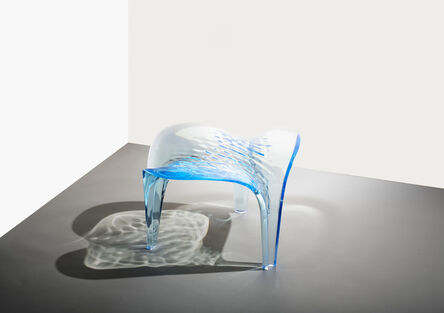 Zaha Hadid, ‘Stool ' Liquid Glacial' Light Blue’, 2015