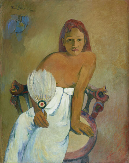 Paul Gauguin, ‘Femme à lʼéventail (Woman with a Fan)’, 1902