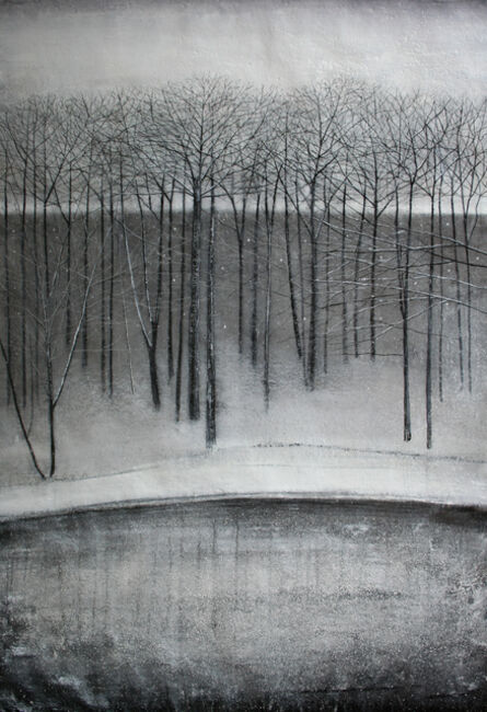 Thomas Lamb, ‘Trees beside Lake in Winter’