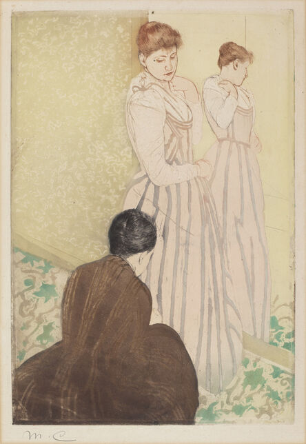 Mary Cassatt, ‘The Fitting’, 1890/1891