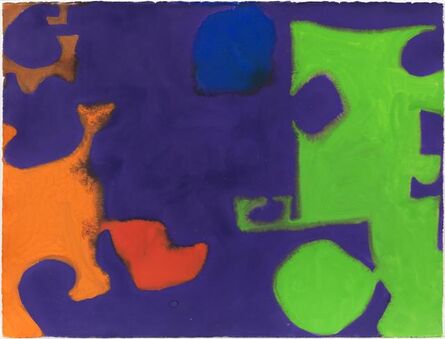 Patrick Heron, ‘Complex Emerald, Violet, Orange, Red, Blue and Ochre : March 1970’, 1970