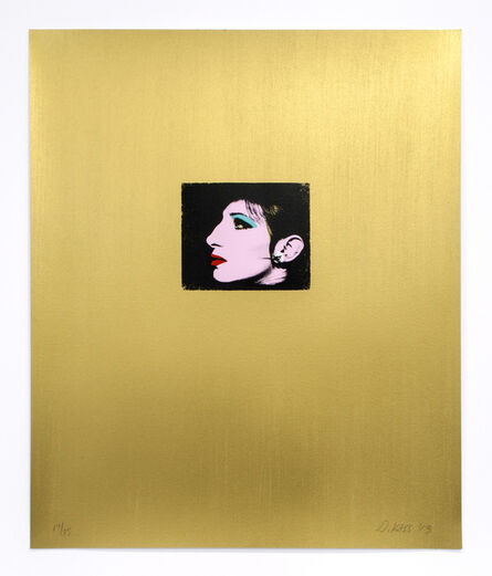 Deborah Kass, ‘Gold Barbra’, 2013