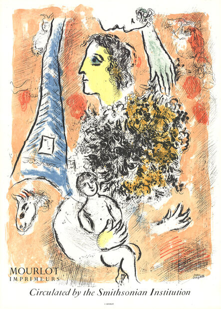 Marc Chagall, ‘Offering to the Eiffel Tower’, 1964