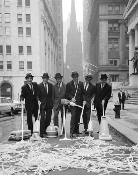 William Helburn, ‘Clean New York Campaign, Wall Street’, ca. 1960