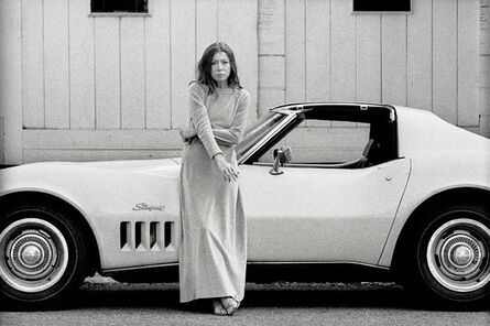 Julian Wasser, ‘Joan Didion in front of her Stingray, Hollywood, CA’, 1970