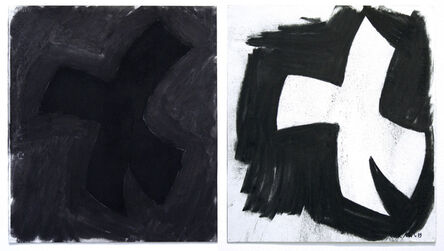 David Nash, ‘Untitled (Double Cross Diptych)’, 1999