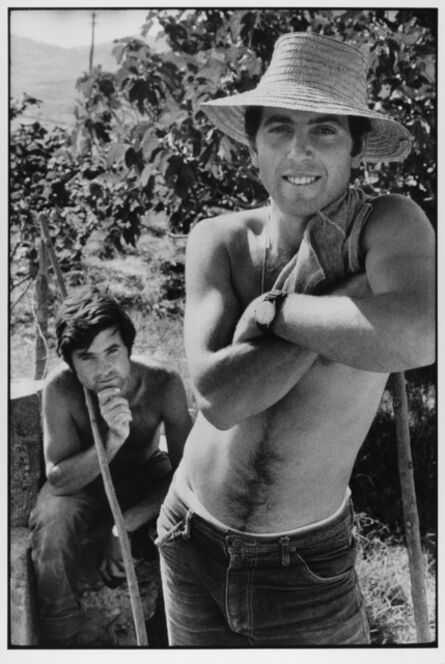 Leonard Freed, ‘Two young vineyard workers, Madonie Mountains Sicily Italy ’, 1974