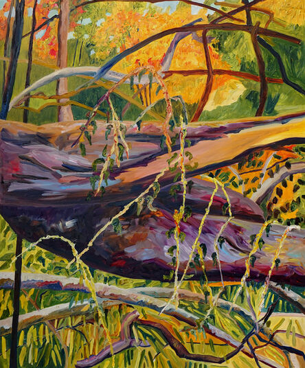 Yvonne Troxell Lamothe, ‘Wind Storm, Willows Toppled from Wetlands, one’, 2020