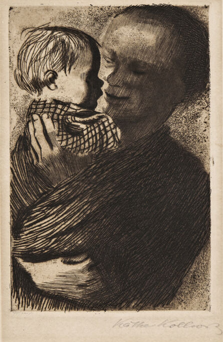 Käthe Kollwitz, ‘Two Impressions of Mutter mit Kind auf dem Arm’
