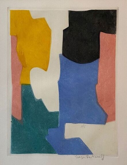 Serge Poliakoff, ‘Composition verte, bleue, rose et jaune XXV’, 1964