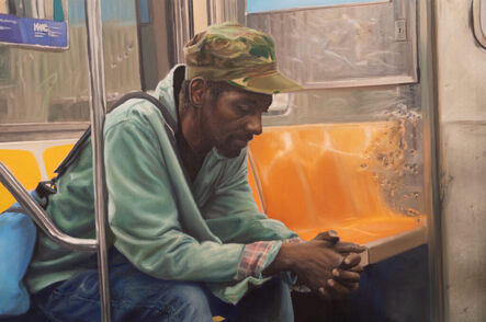 Yigal Ozeri, ‘Man on Subway’, 2021