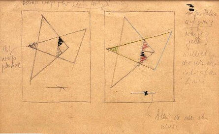 Friedrich Vordemberge-Gildewart, ‘Studies for Compositions No. 124 (right) and No. 125 (left) (D54)’, c. 1941