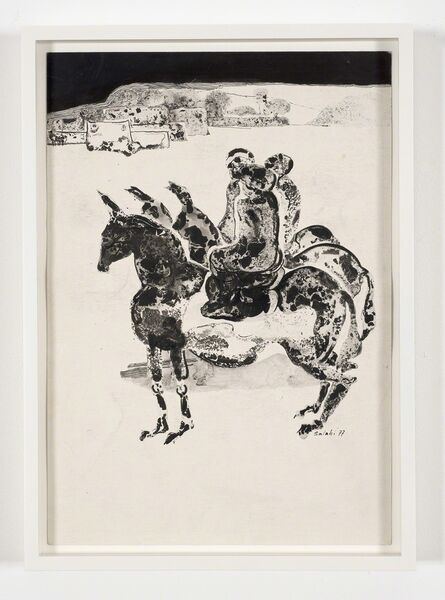 Ibrahim El-Salahi, ‘Illustration no. 1 for Tayeb Salih’s novel Maryud’, 1977