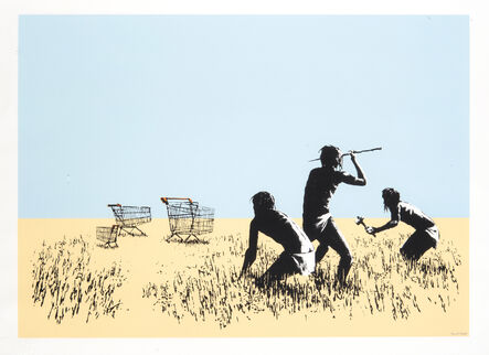 Banksy, ‘Trolley Hunters (Bethlehem Edition)’, 2007