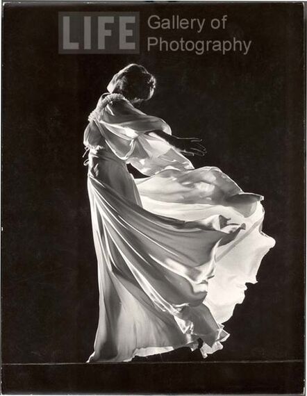 Gjon Mili, ‘Model with Billowing Light Colored Sheer Nightgown and Peignoir (Face not Seen)’, 1945