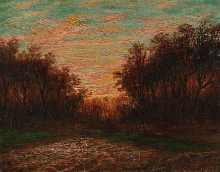 Ralph Albert Blakelock, ‘Vibrant Landscape’, Late 19th century